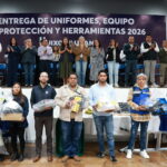 Romina Contreras hace entrega de prendas y equipo a los Servidores Públicos  de Huixquilucan